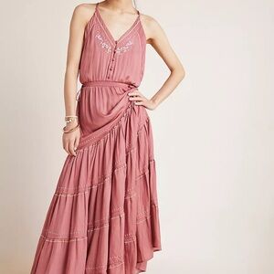 Elegant Pink Maxi Dress